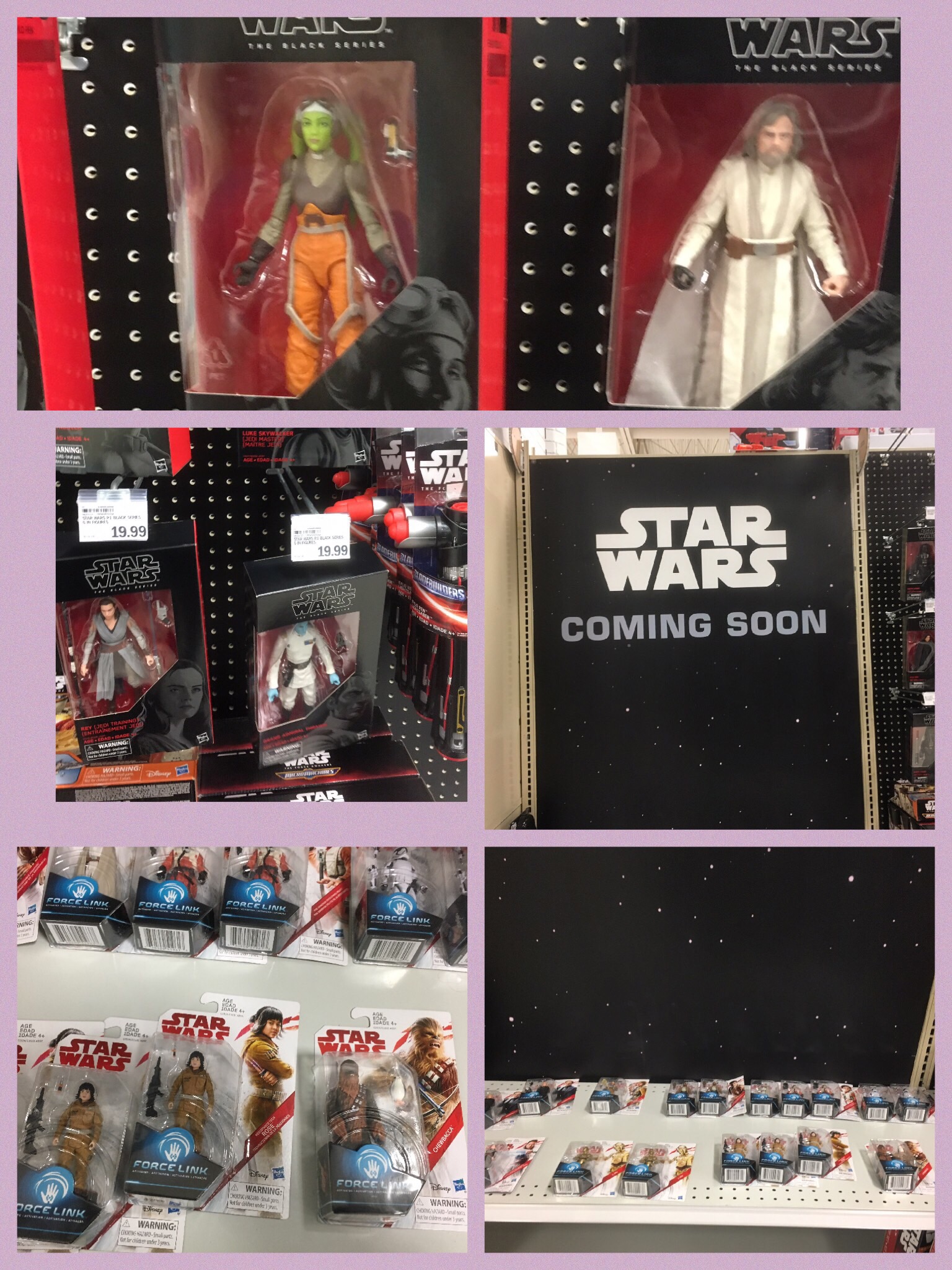A few of the new Star Wars Figures available at my local Meijer