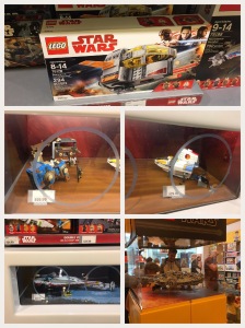 Some of the displays in The Lego Store